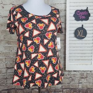 Disney Minnie Mouse Gray Geometric Classic Tee